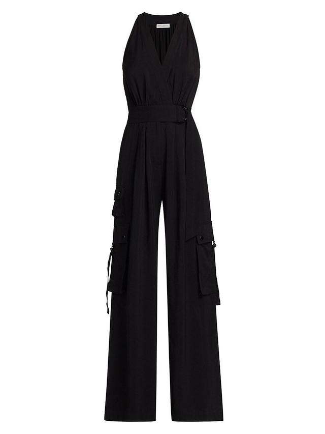 Womens Lilyana Belted Sleeveless Jumpsuit Product Image