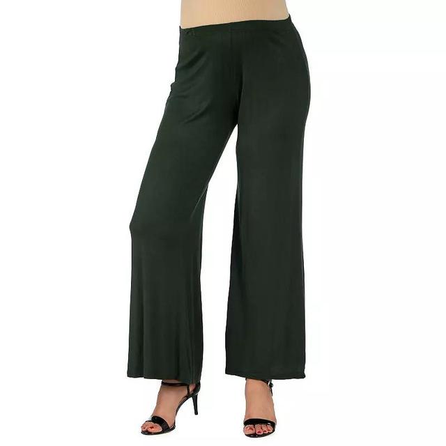 Maternity 24Seven Comfort Apparel Palazzo Pants, Womens Product Image