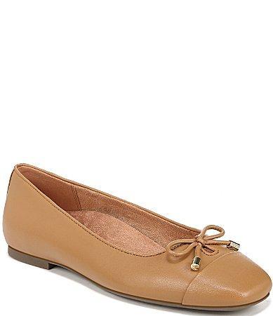 Vionic Klara Leather Bow Detail Ballet Flats Product Image