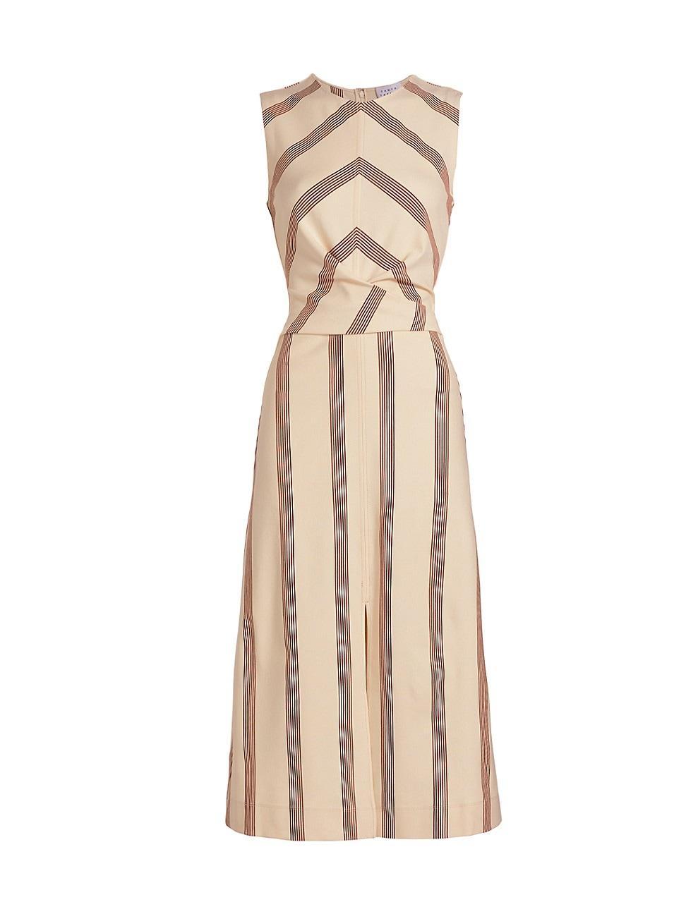 Womens Theo Striped Midi-Dress Product Image