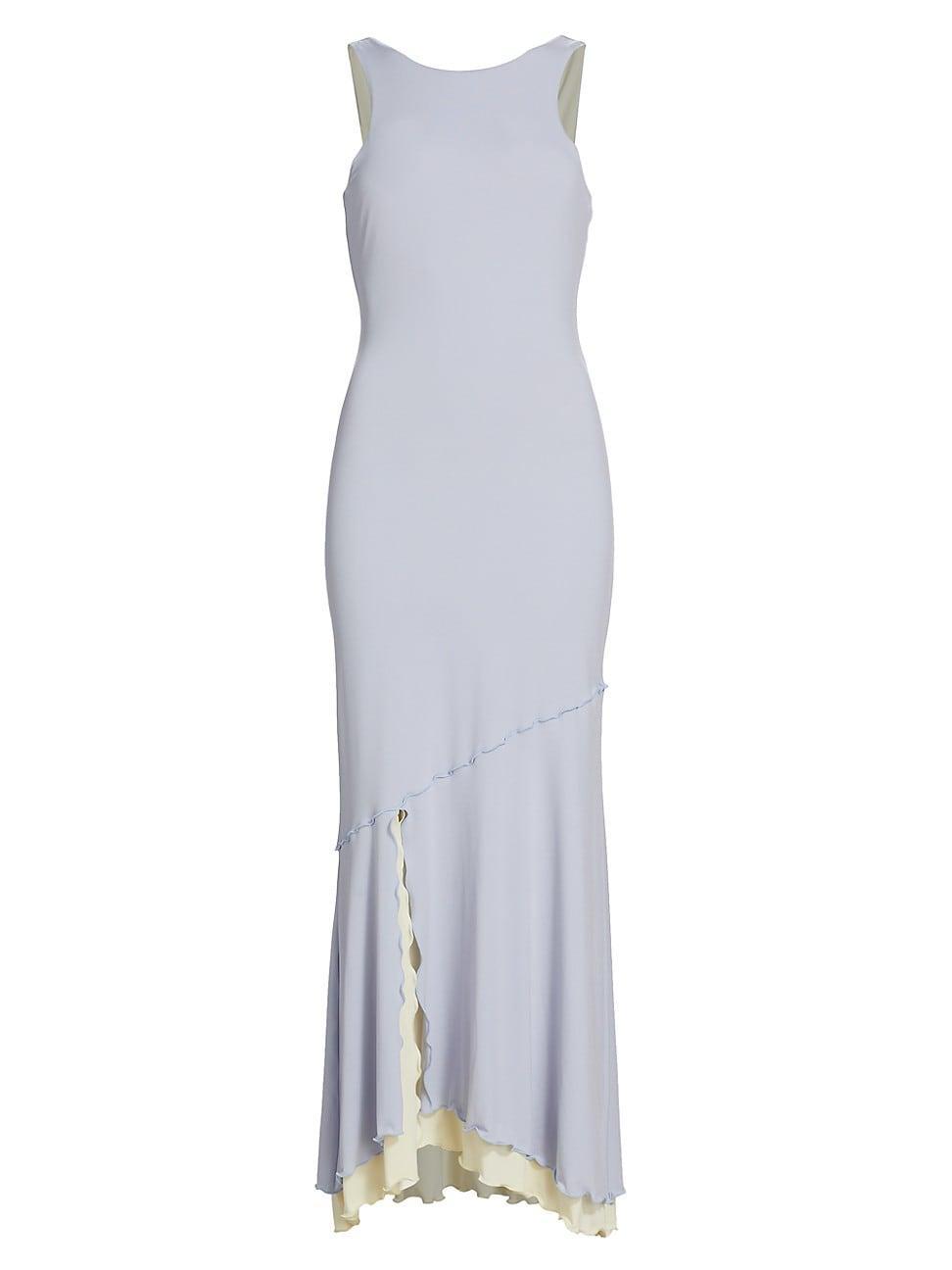 Womens Stephanie Slit Hem Sleeveless Dress Product Image