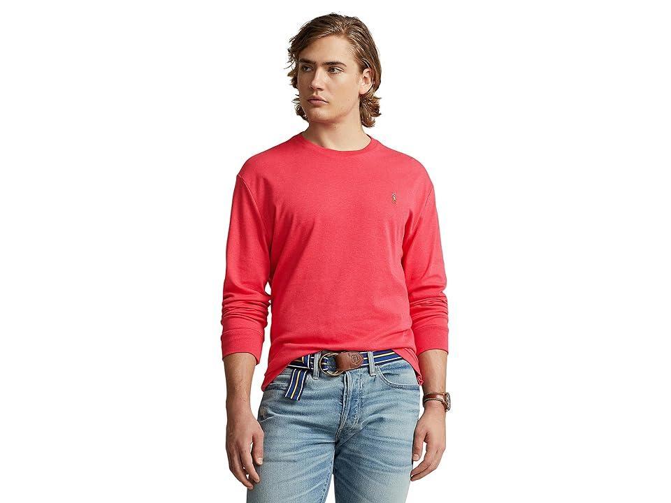 Polo Ralph Lauren Classic Fit Soft Touch Long-Sleeve Tee (Rosette Heather) Men's Clothing Product Image