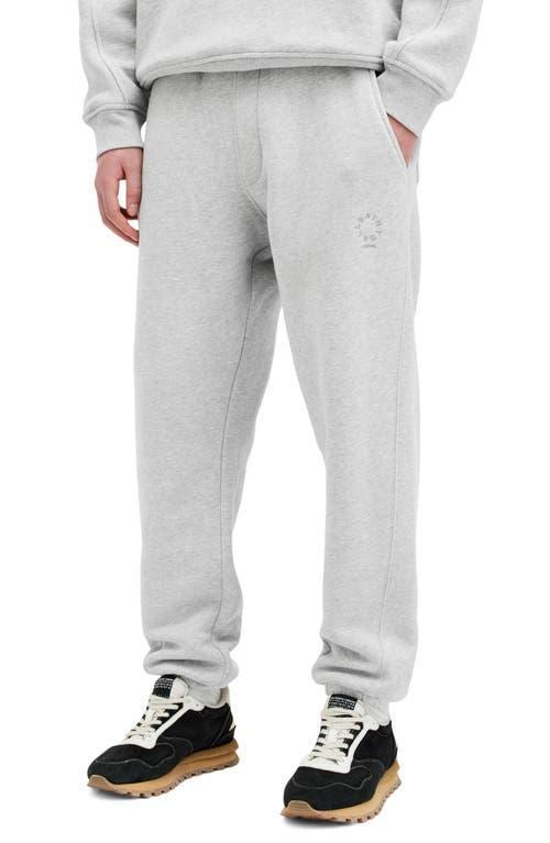 ALLSAINTS Haven Relaxed Fit Embroidered Sweatpants In Grey Marl Product Image