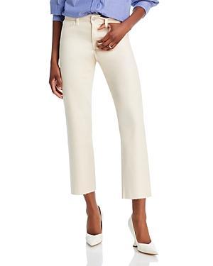 L AGENCE L'agence Wanda Cropped High Rise Wide Leg Jeans In French Vanilla Product Image