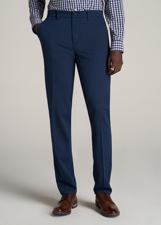 TAPERED-FIT Stretch Dress Pants for Tall Men in Marine Navy Male Product Image