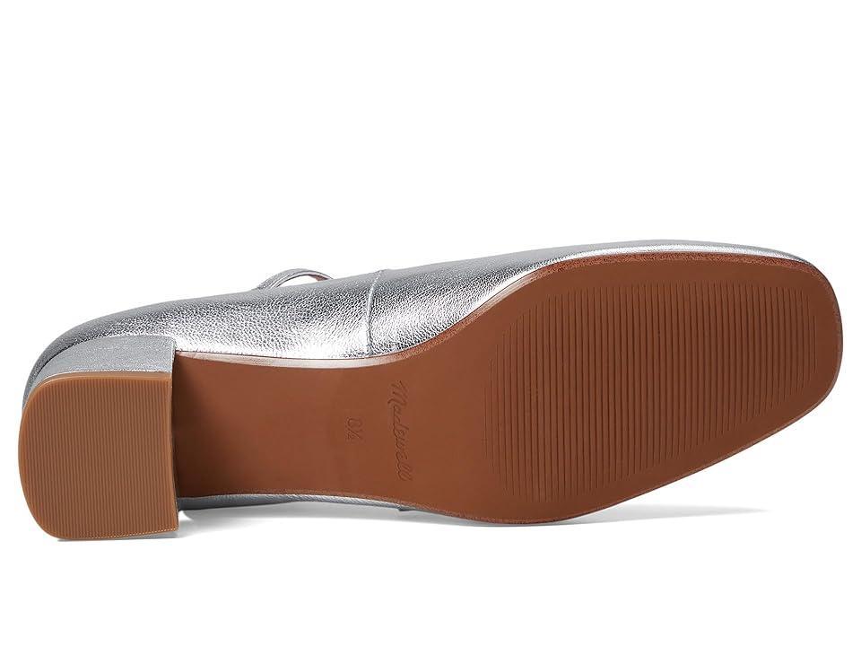 Madewell The Nettie Heeled Mary Jane in Metallic Leather (Bright ) Women's Flat Shoes Product Image