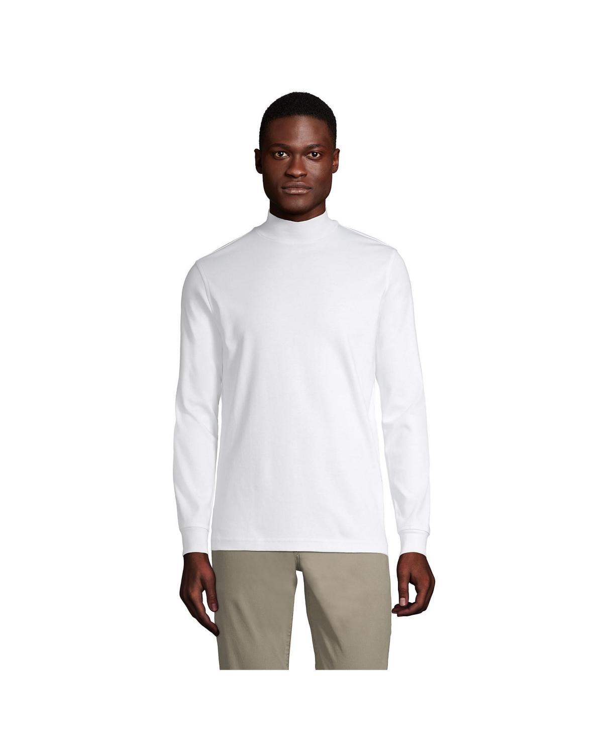 Lands End Mens Super Soft Supima Mock Turtleneck Product Image