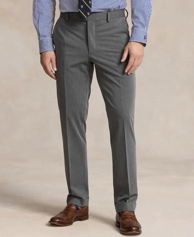 Chester Tapered Twill Suit Trousers In Light Grey Product Image