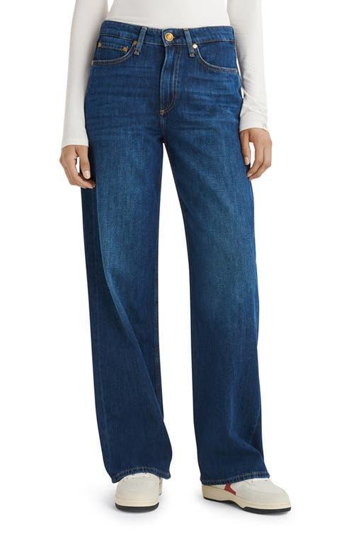 Womens Logan Mid-Rise Wide-Leg Jeans Product Image