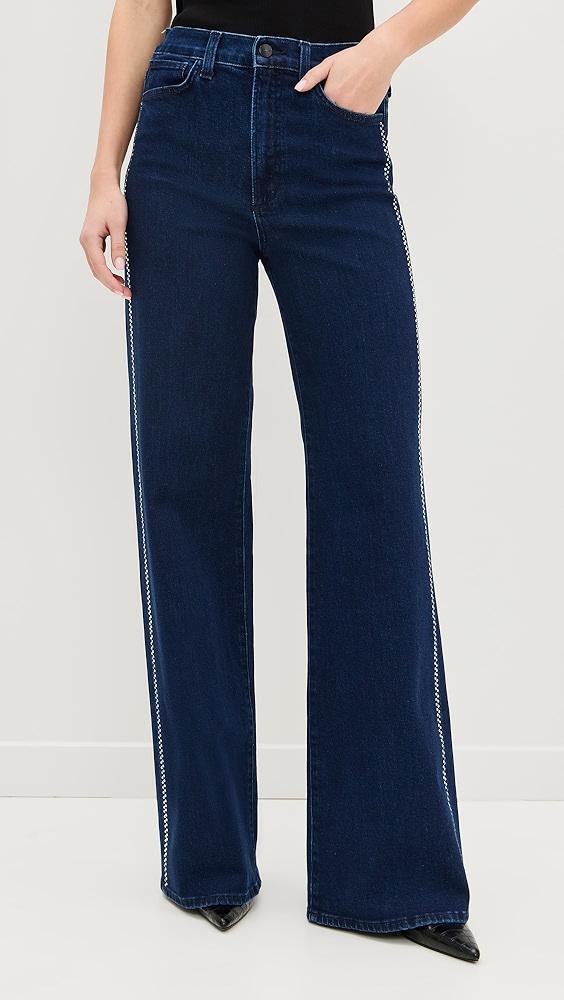 Joe's Jeans The Mia Wide Leg Jeans with Crystals | Shopbop product image