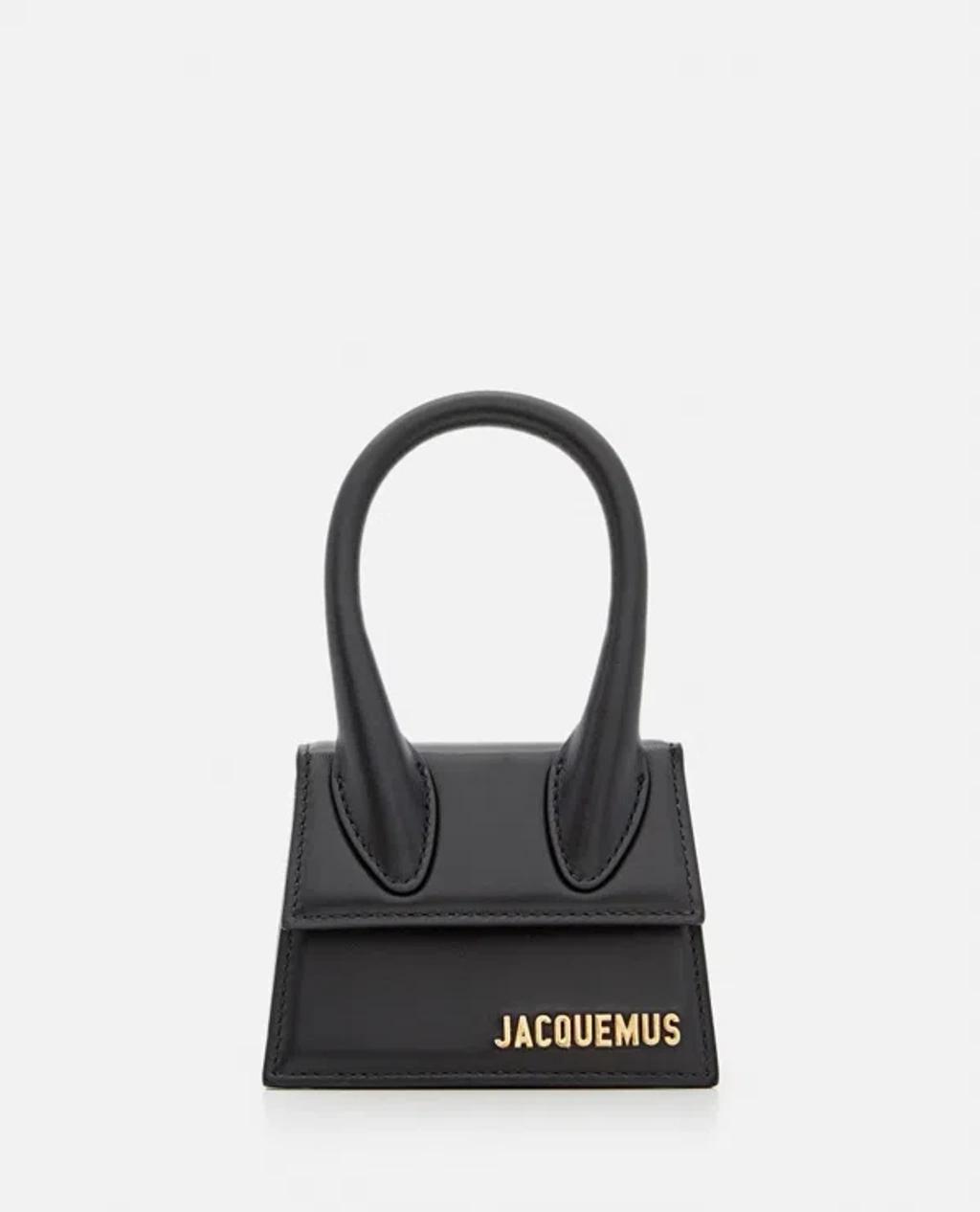 JACQUEMUS Le Chiquito Leather Tote In Black Product Image