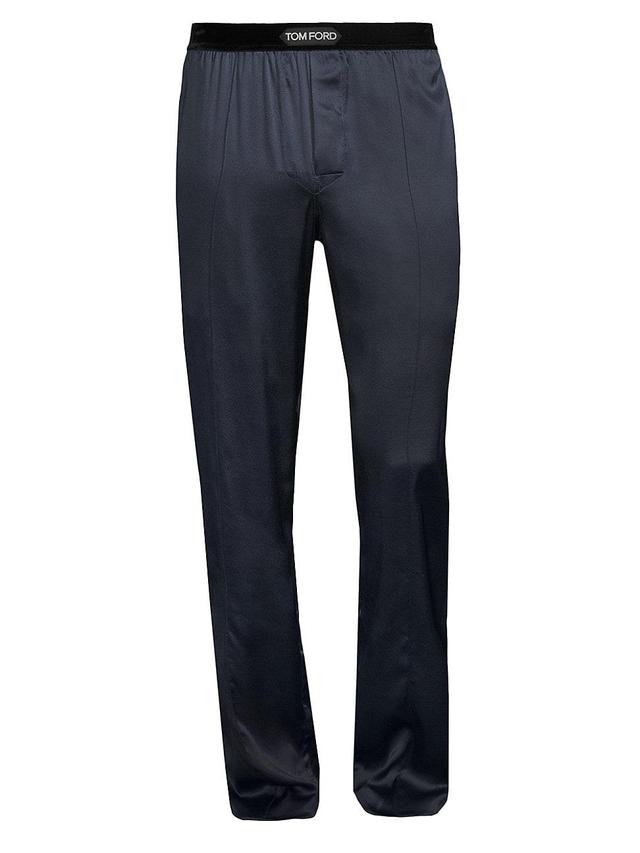 Mens Stretch-Silk Pajama Pants Product Image