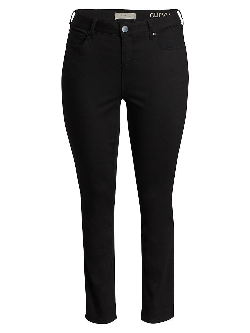 Womens High-Rise Slim-Leg Jeans product image