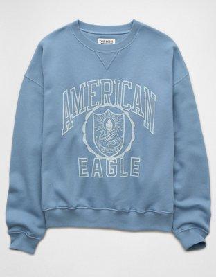 AE Relaxed Graphic Crew Neck Sweatshirt Product Image