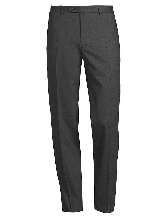 Mens Stretch Wool-Blend Trousers Product Image