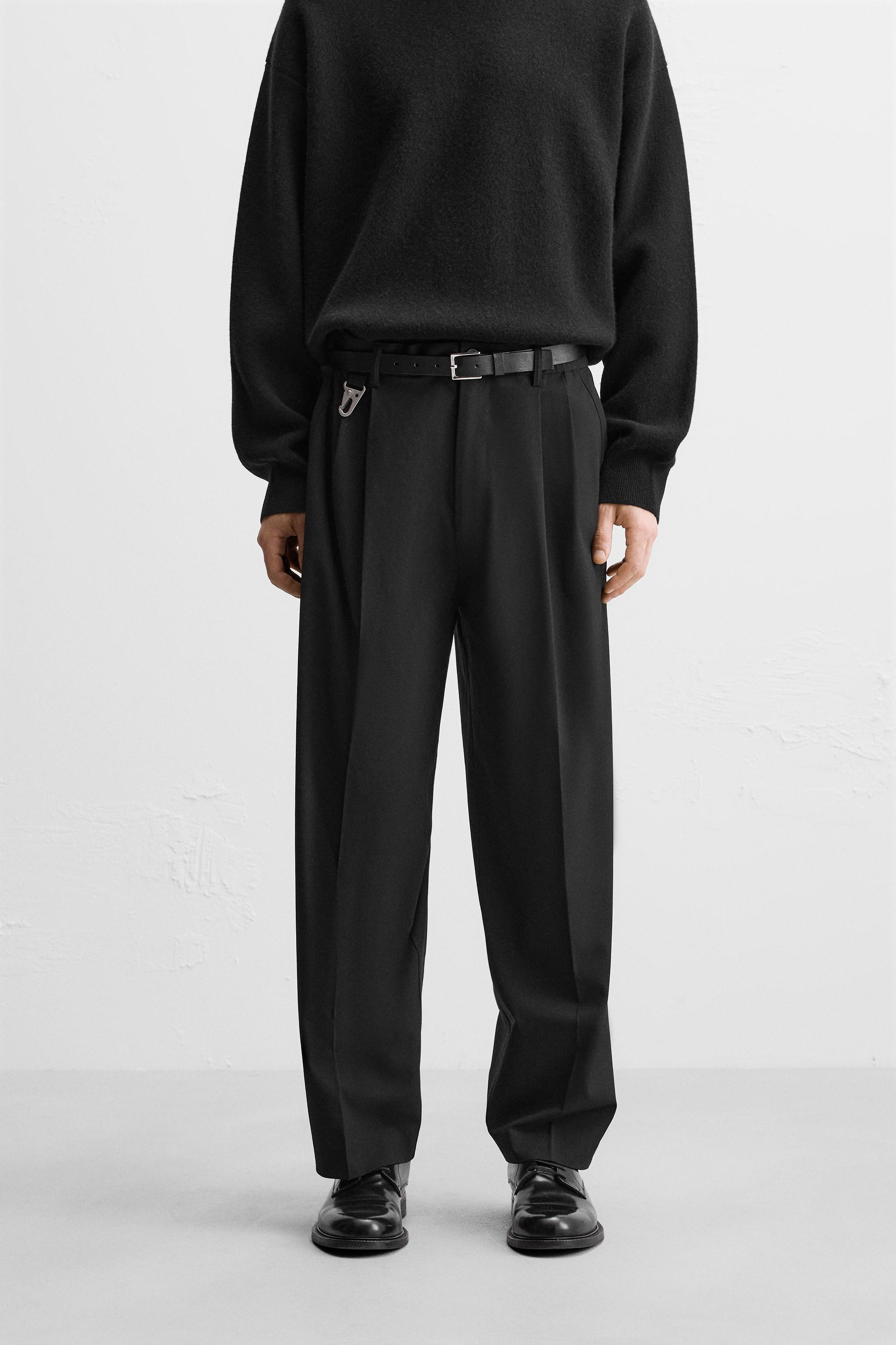 PLEATED WIDE FIT PANTS Product Image