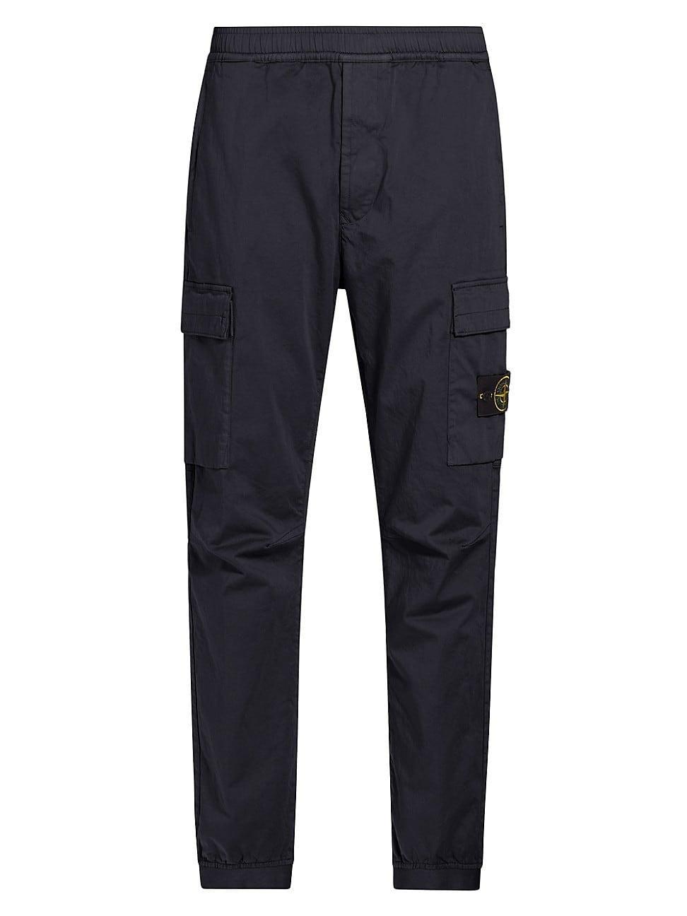 Mens Stretch Cotton-Blend Cargo Pants Product Image