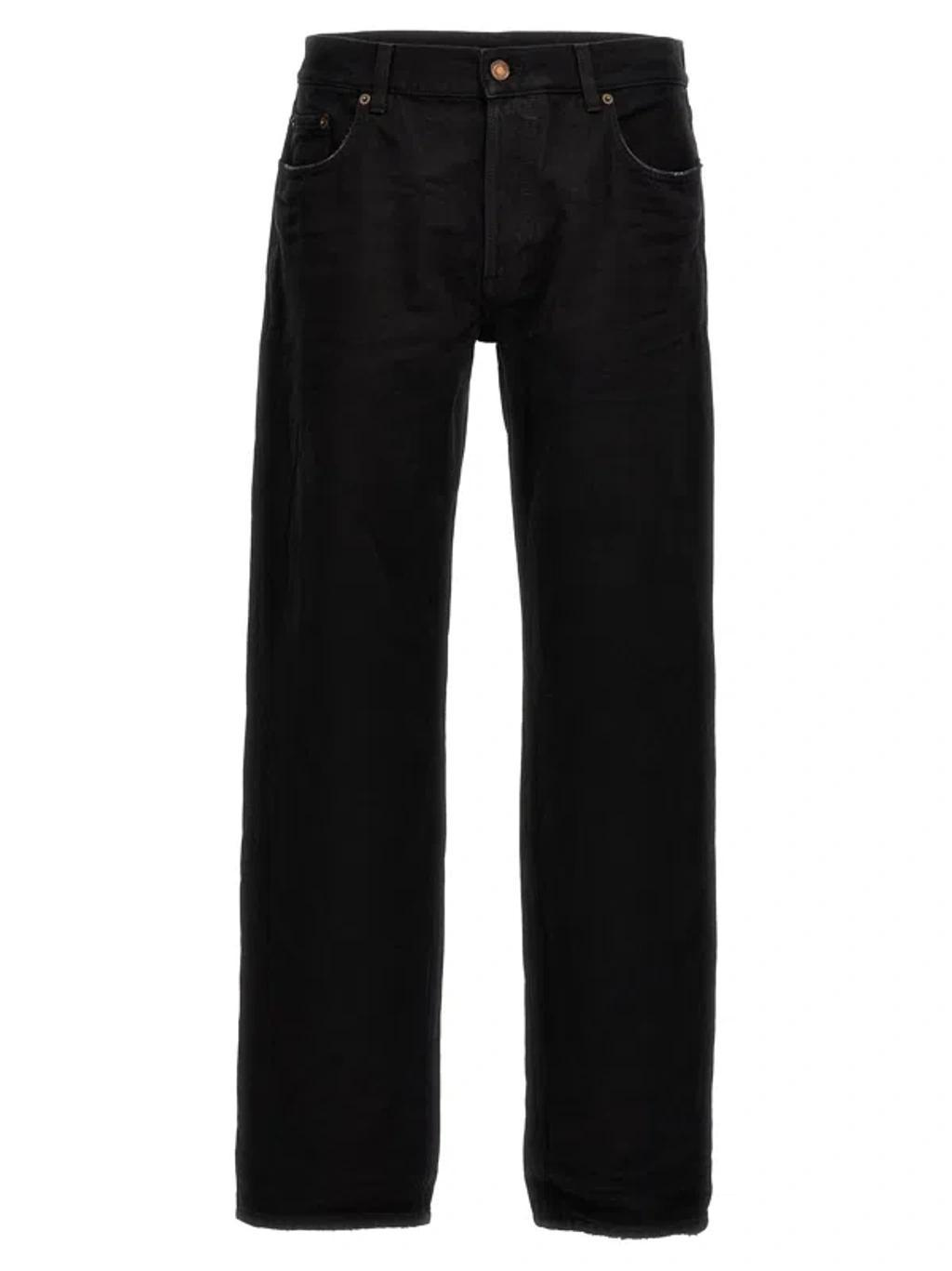 Straight Fit Jeans In Black Product Image