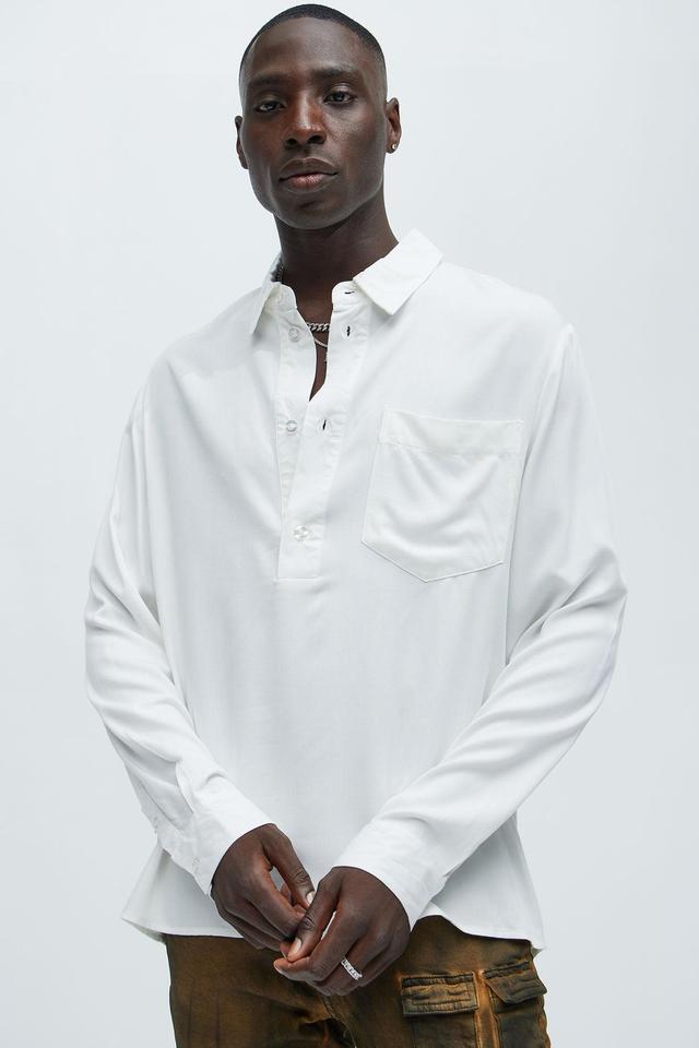 Easy Popover Shirt - White Product Image