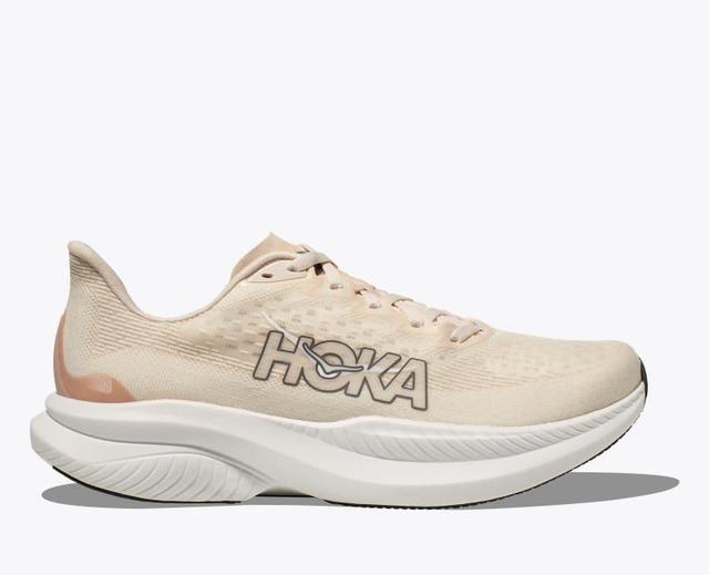 HOKA Mens Mach 6 Shoes in Oat Milk/Barley, Size 12.5 Product Image