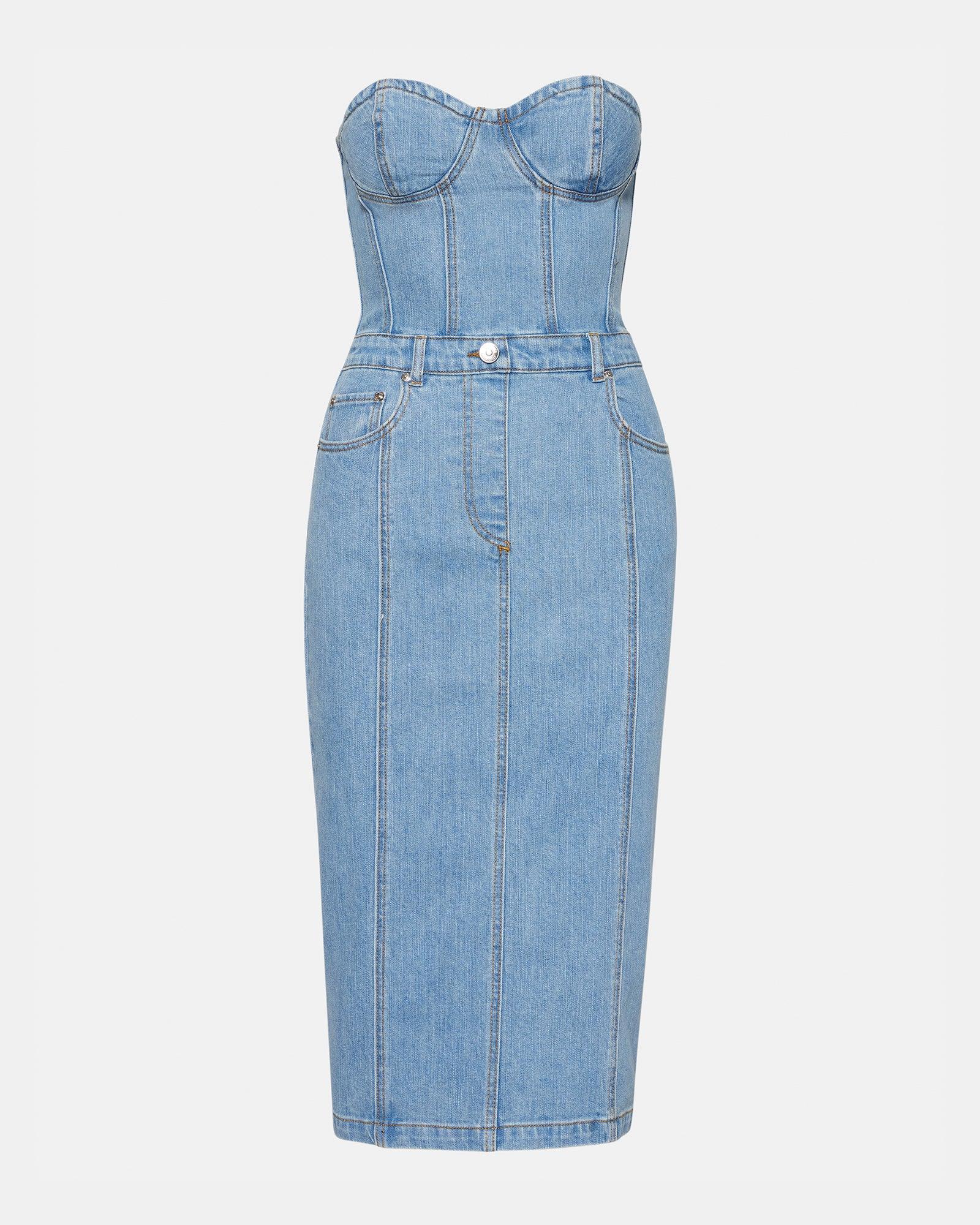 ANYA DENIM DRESS Female Product Image