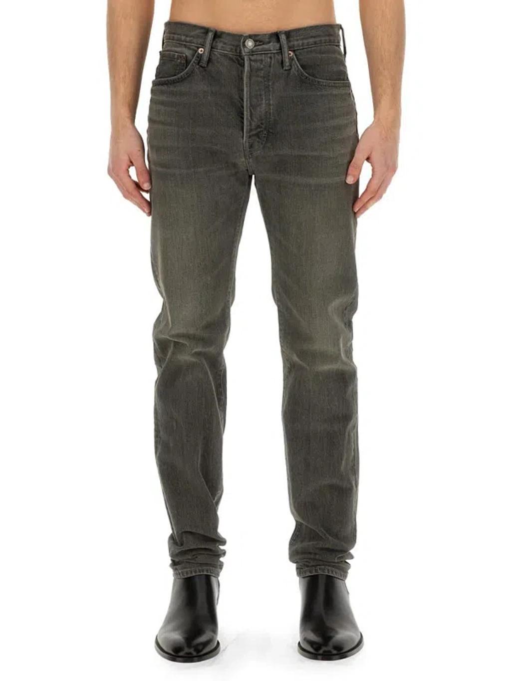 TOM FORD Straight Leg Jeans In Grey Product Image