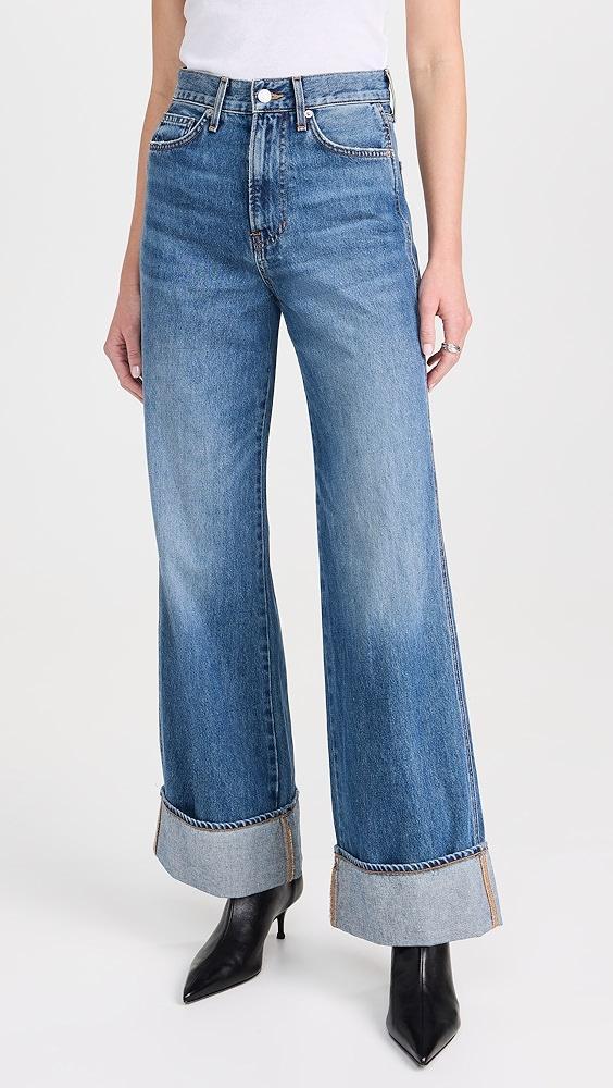 Veronica Beard Jean Taylor High Rise Wide Leg Jeans | Shopbop Product Image