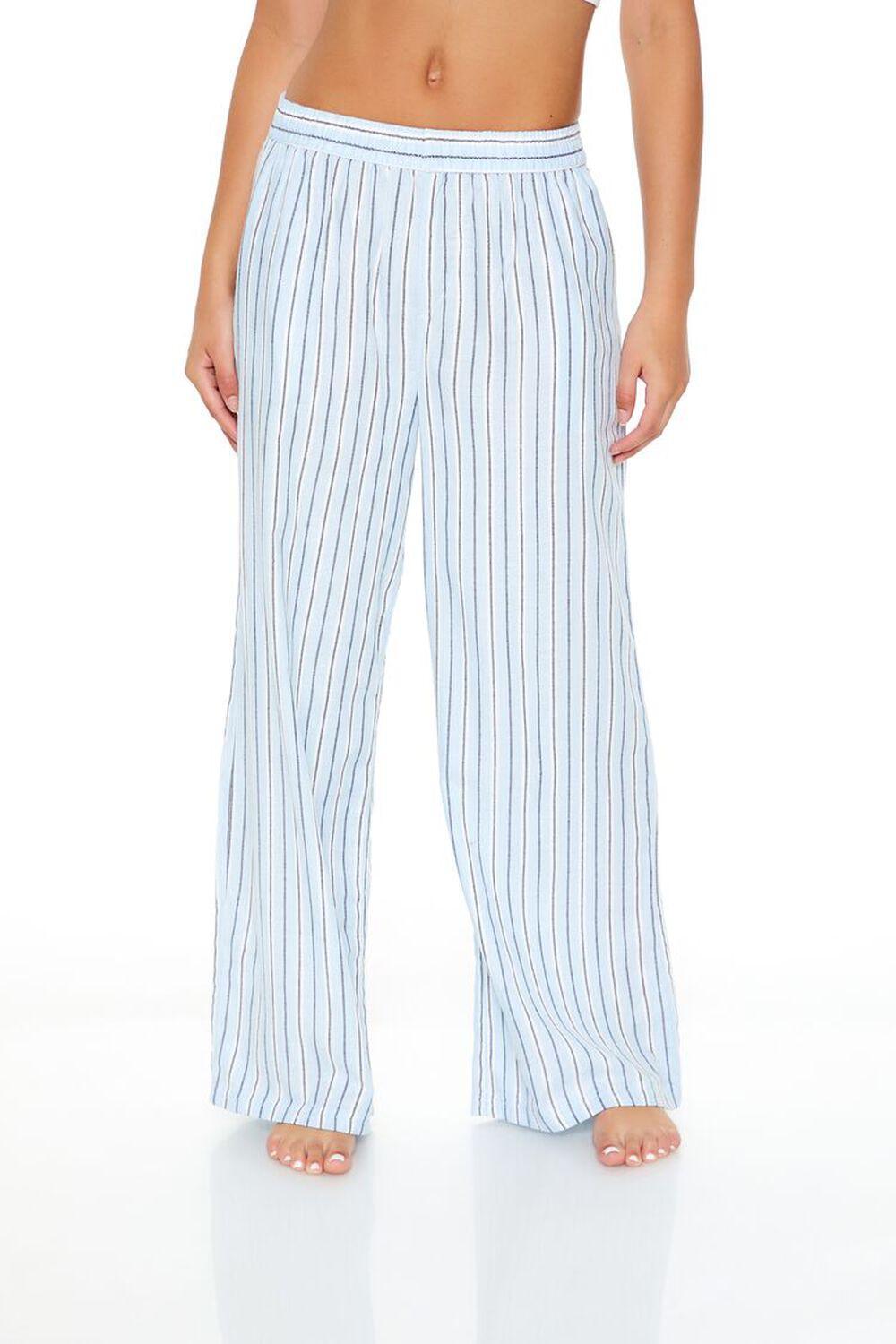 Pinstriped Flannel Pajama Pants | Forever 21 Product Image