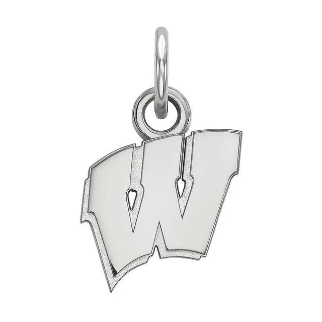 LogoArt Sterling Silver Wisconsin Badgers Pendant, Womens Product Image