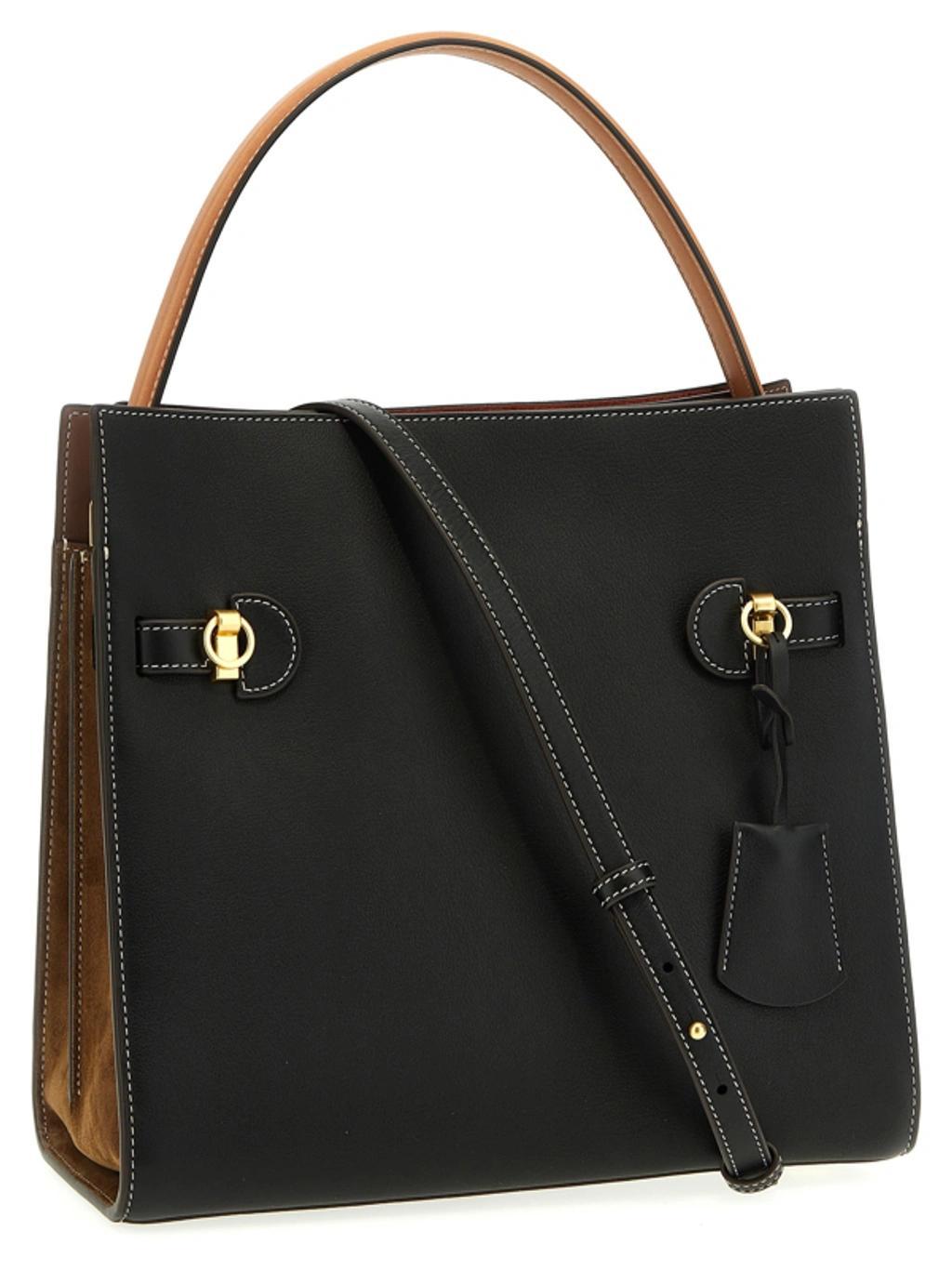 TORY BURCH Lee Radziwill Hand Bags Black Product Image