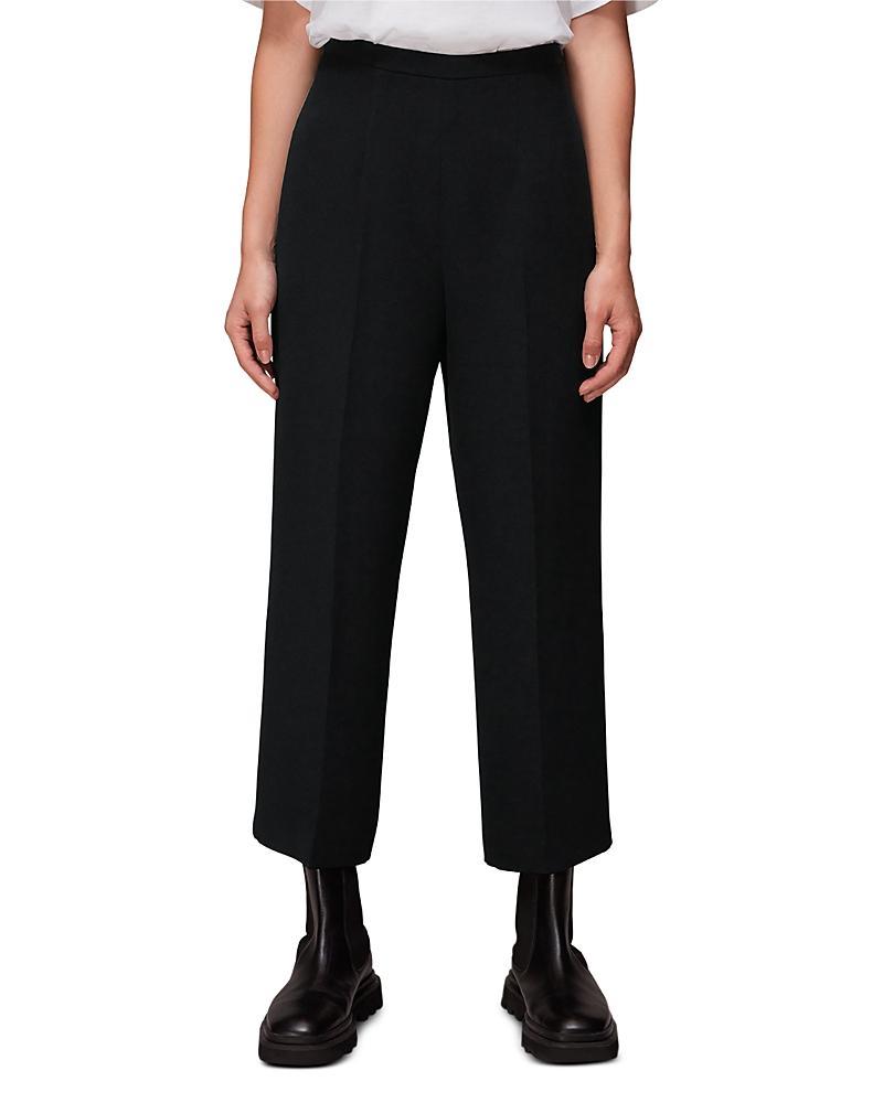 Whistles Wide Leg Cropped Pants - 10 UK/6 US - 10 UK/6 US - Female Product Image