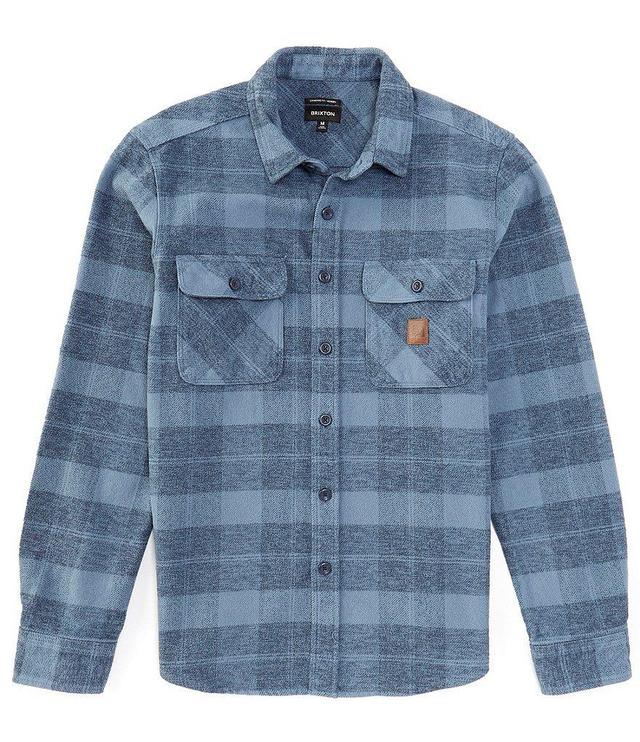 Brixton Bowery Long Sleeve Plaid Heavy Flannel Shirt Product Image