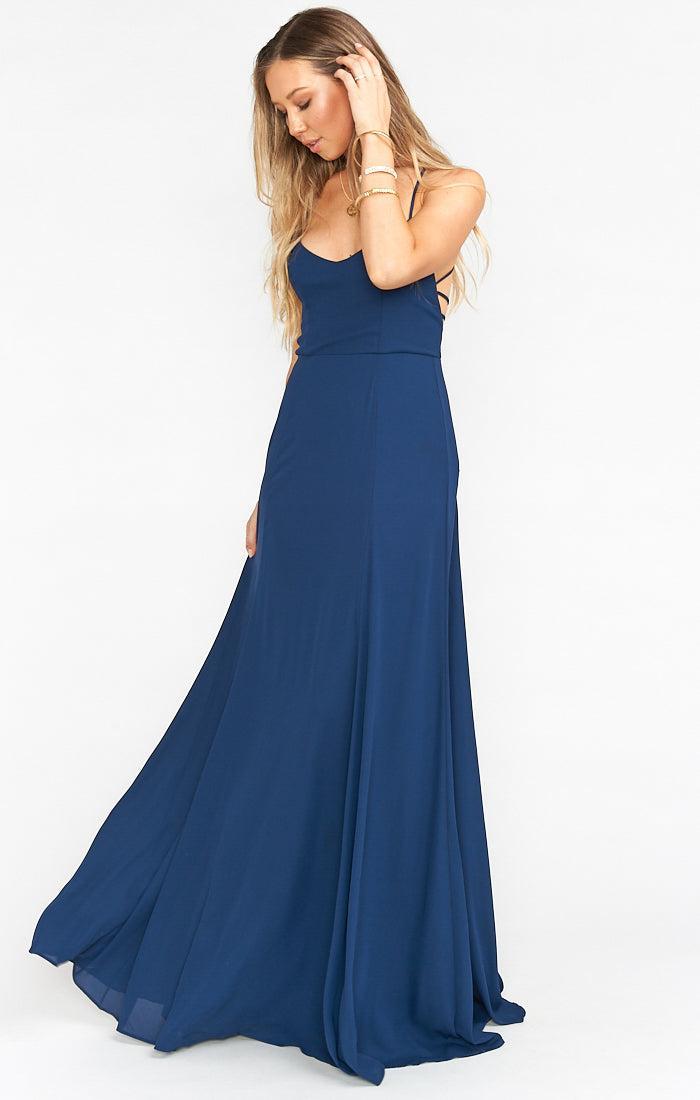 Godshaw Goddess Gown ~ Rich Navy Crisp Product Image