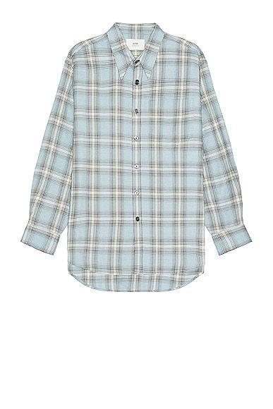 ami Casual Overshirt in Blue Product Image