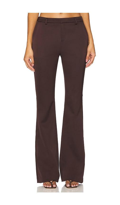 Elvira Heavy Satin Flare Trouser Product Image