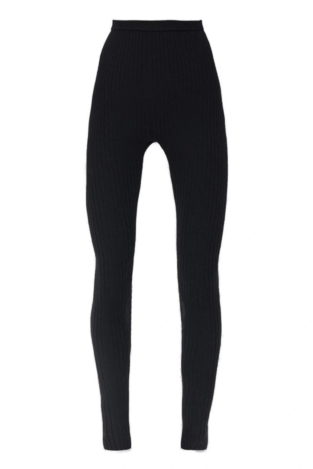 Toteme Leggings With Zip Cuffs In Black Product Image