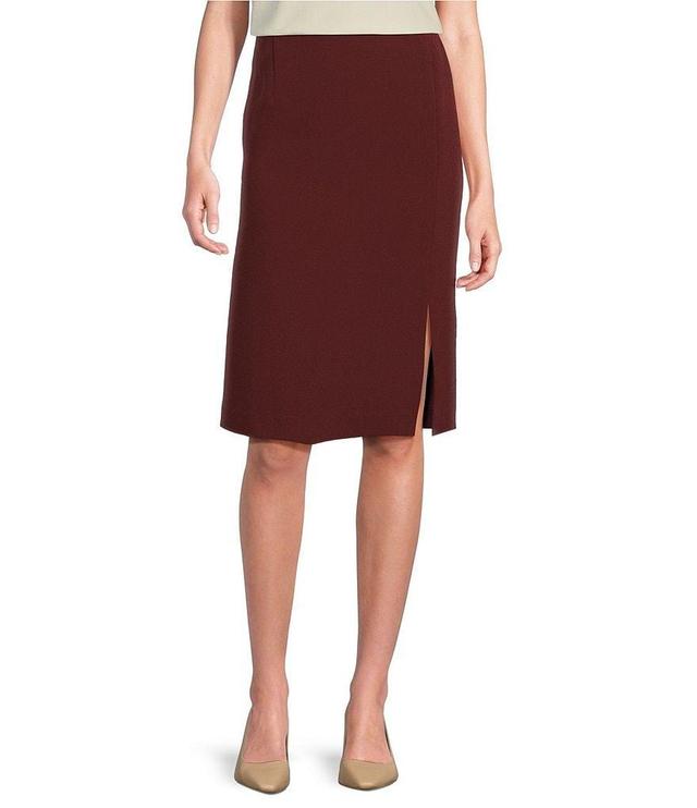 Preston & York Morgan Twill Crepe Side Slit Coordinating Pencil Skirt Product Image