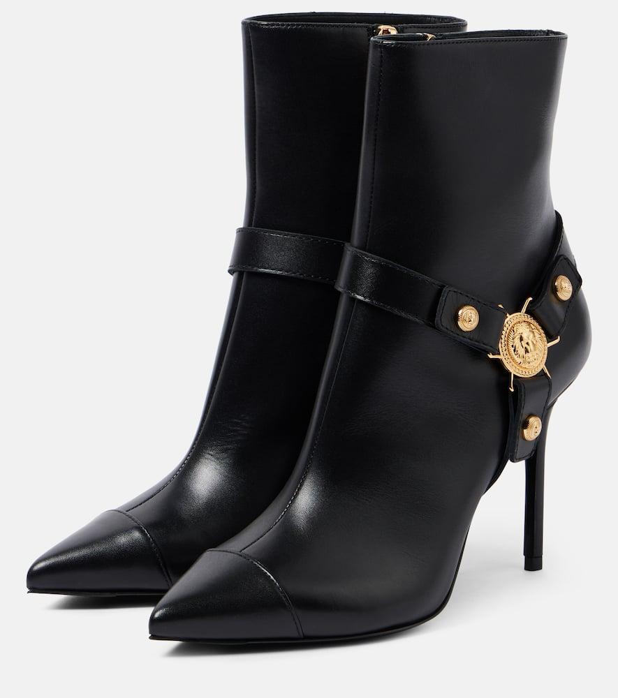 Eva Leather Ankle Boots In Black Product Image