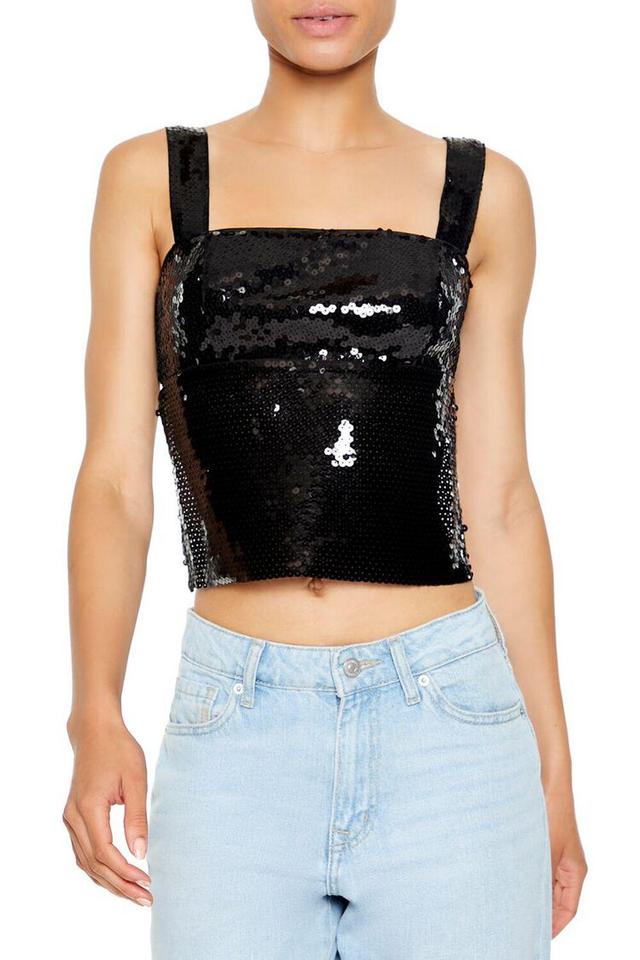 Tie-Back Sequin Top | Forever 21 Product Image