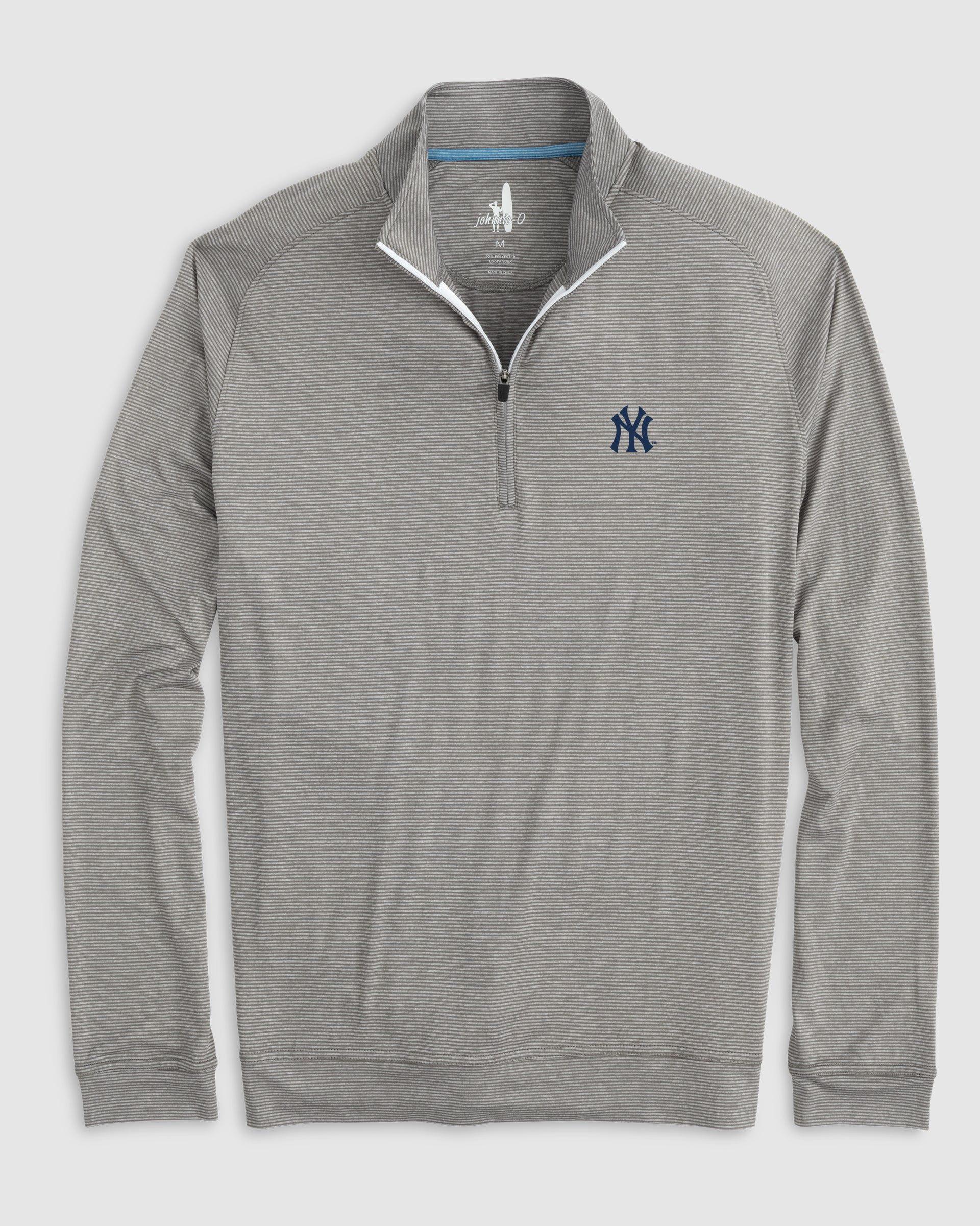 New York Yankees Vaughn Striped 1/4 Zip Performance Pullover Product Image