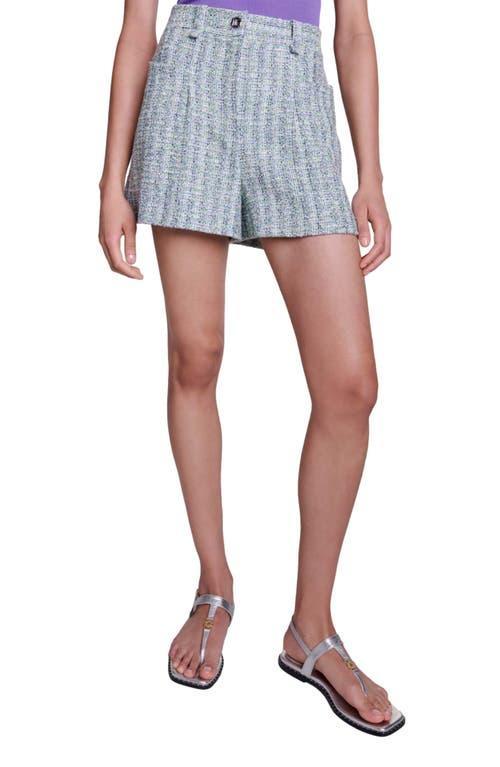 maje Elia Metallic Tweed Shorts Product Image