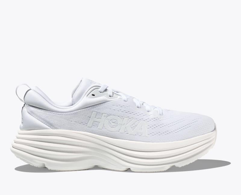 HOKA Mens Bondi 8 Shoes in Oat Milk/Barley, Size 9.5 W Product Image