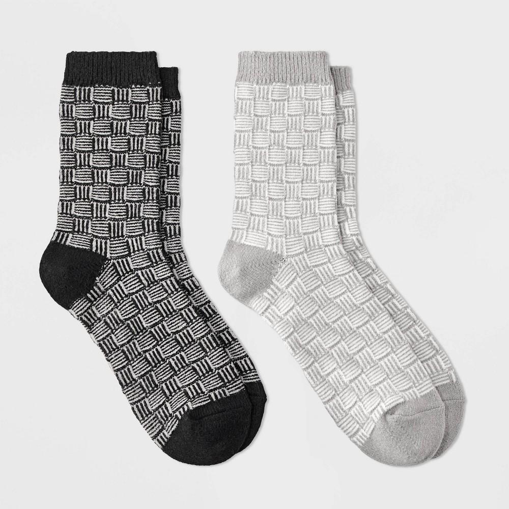 Womens Lightweight Supersoft Plaid 2pk Boot Socks - All In Motion 4-10 Product Image