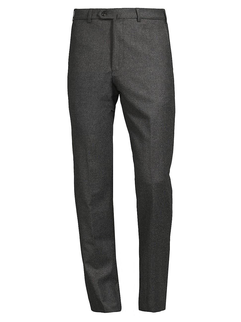 Mens Carlo Flannel Wool-Cashmere Trousers Product Image