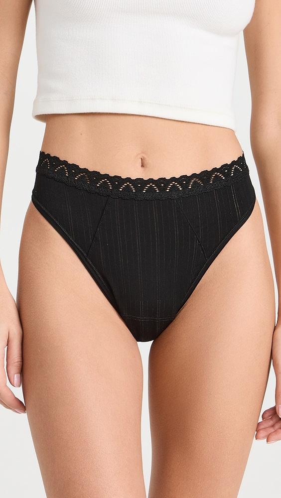 Hanky Panky MellowLuxe Hi Cut Thong | Shopbop Product Image