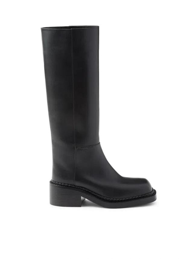 Leather Boots In Black Product Image