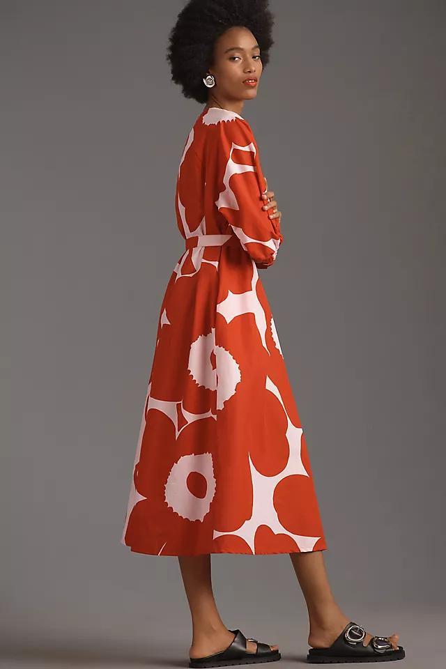 Marimekko Aiva Unikko Cotton Linen Dress Product Image