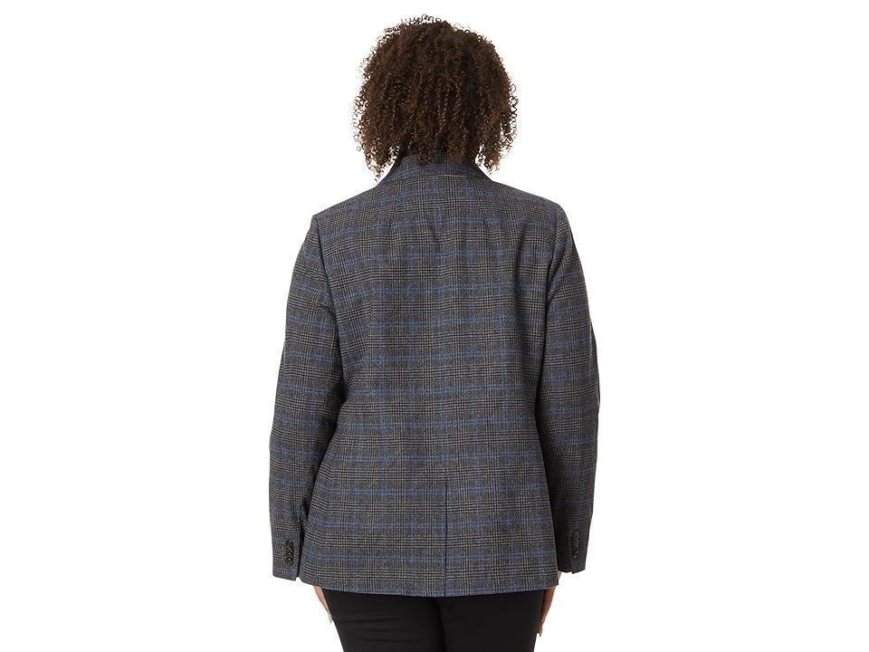 Madewell The Plus Rosedale Blazer in Plaid (Kyle Mini Glen Plaid) Women's Clothing Product Image