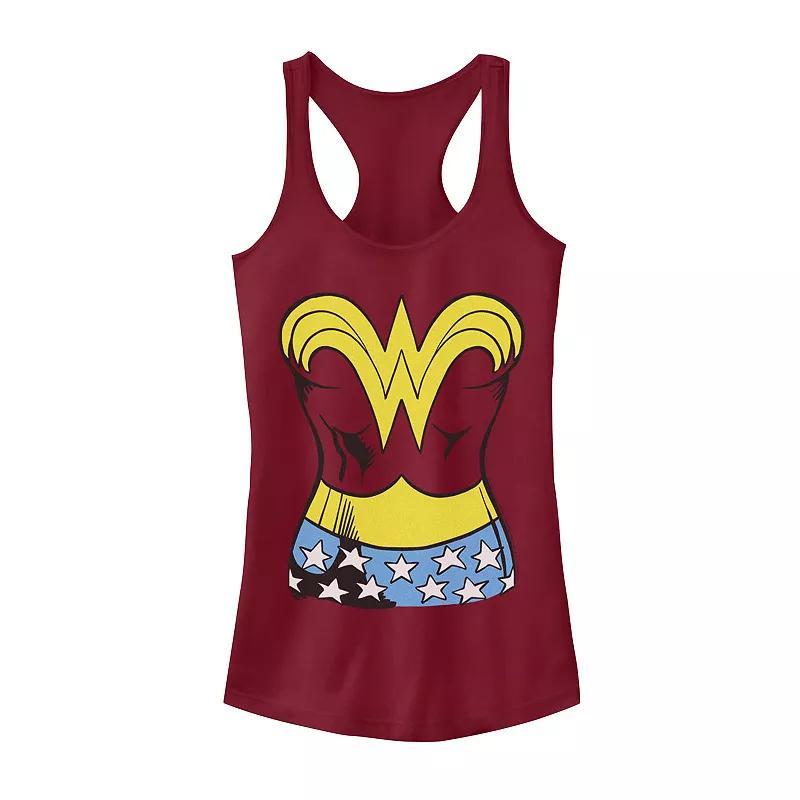 Juniors DC Comics Wonder Woman Halloween Costume Tank Top, Girls Red Product Image