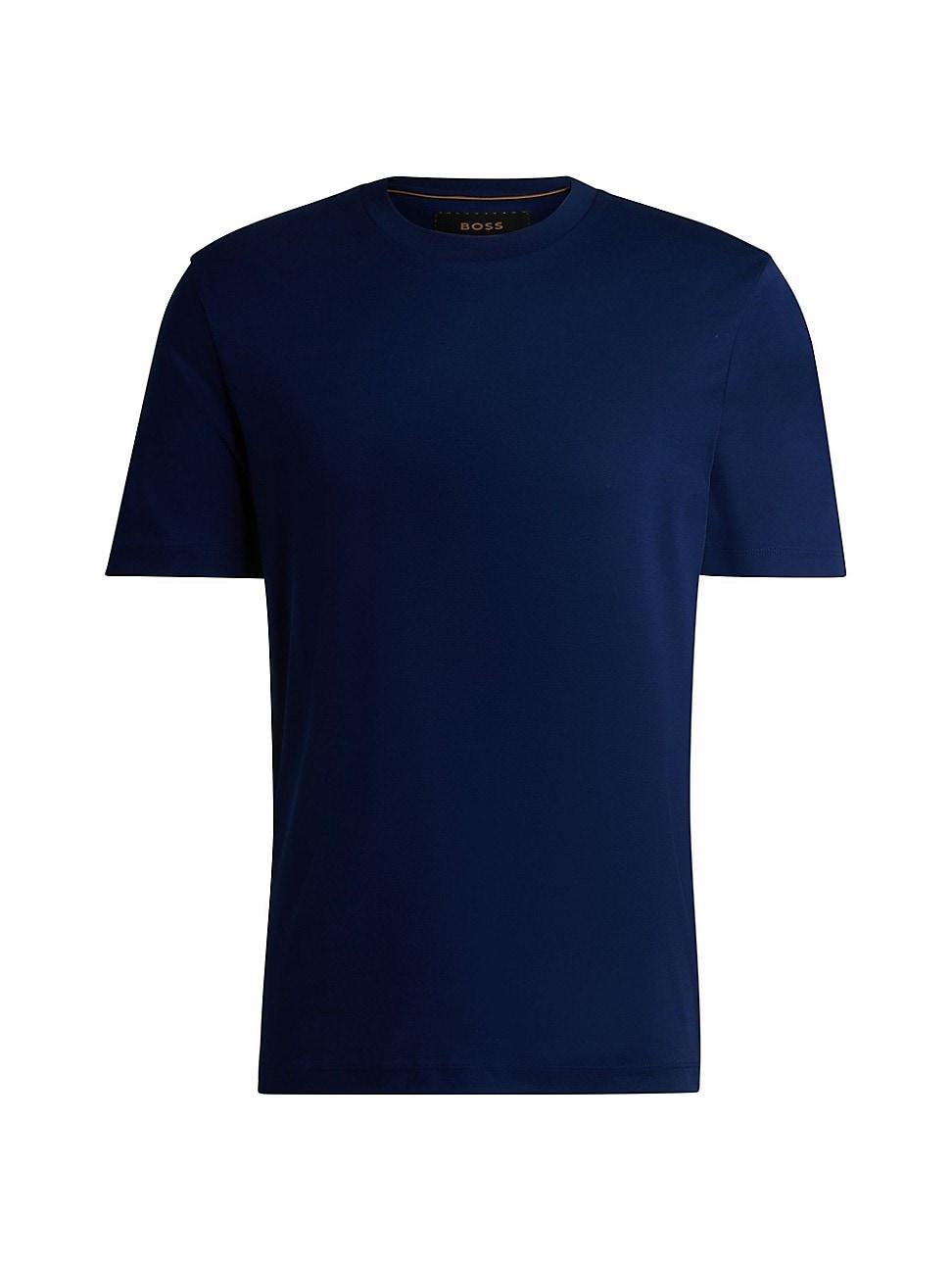 Mens Regular-Fit Crewneck T-Shirt in Mercerized Cotton Product Image